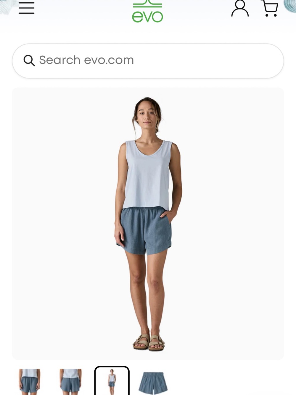 Patagonia Garden Island Women's Elastic-Waist Blue Shorts Women’s Small - Picture 3 of 10